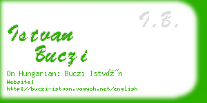 istvan buczi business card